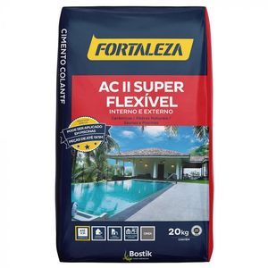 Argamassa Externa AC II Cinza 20kg Fortaleza