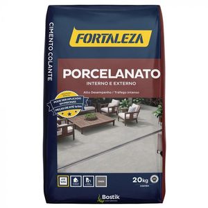 Argamassa Externa Porcelanato Cinza 20kg Fortaleza