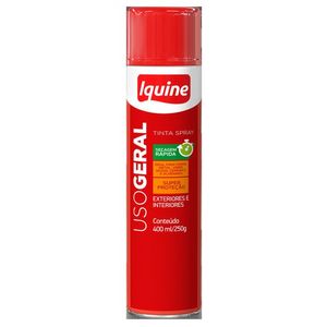 Tinta Spray Uso Geral Fosco Preto 400ml