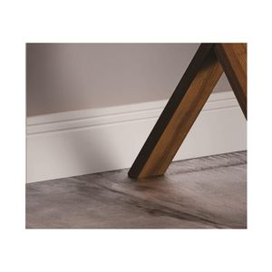 Rodapé MDF Hidrofugo Branco 2 Frisos 10x270cm