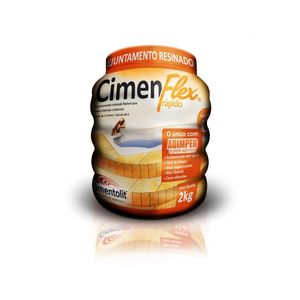 Rejunte Resinado Secagem Rapida Cimenflex Cinza Claro 2kg