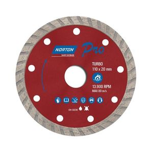 Disco Diamantado Pro Turbo 4.3/8" 110x20mm Norton