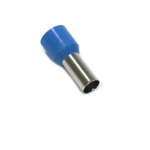 Terminal Isolado Tubular Simples 16mm² Azul com 20 peças