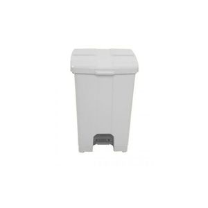 Lixeira Quadrada Com Pedal Branco 30L