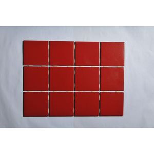 Revestimento Extra Telado Rojo Bold Vermelho 10X10cm 1,95m2