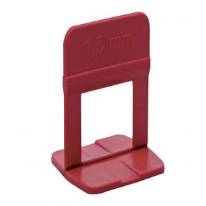 Espaçador para Nivelamento Slim 1,5mm Vermelho 300 Peças