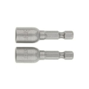 Soquete Magnético Tipo Canhão 8x45mm Encaixe 1/4" 2 Peças 115699 MTX