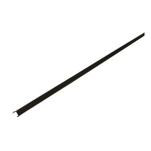 Perfil Baguete para Vidro Preto Liso 118,5cm