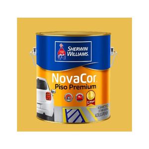 Tinta Acrílica Fosco Novacor Piso Amarelo Demarcação 3,6L