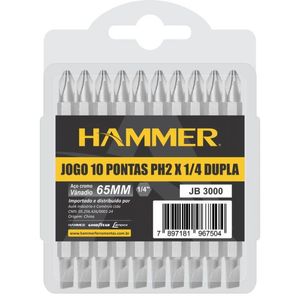 Jg 10Pontas Fenda/Phillips Jb3000 Hammer