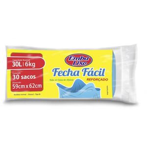 Saco Lixo Fecha Fácil 30L 30 Unidades