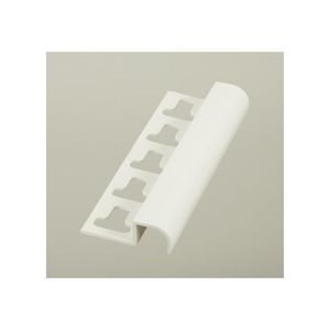 Terminal Meia Parede em PVC TEC 184 10mm Branco 2,7m