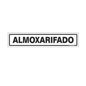 Placa Almoxarifado 50x250mm em Aluminio