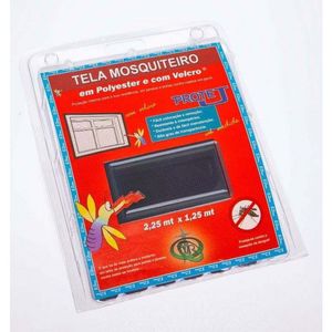 Kit Tela Mosquiteira com Velcro Cinza 1250x2250mm