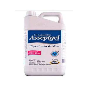 Álcool Gel Asseptgel Cristal 70° 4,3KG