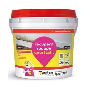 Impermeabilizante Recupera Rodapé Branco Quartzolit 12KG