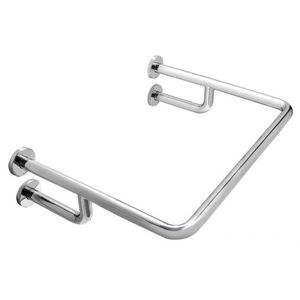 Barra de Apoio Inox em U Fixa para Lavatório 1.1/4"